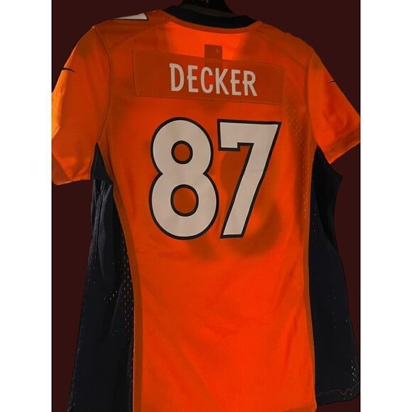 NFL BRONCOS JERSEY YOUTH LARGE DECKER 3 80 LIKE NEW - Picture 10 of 10